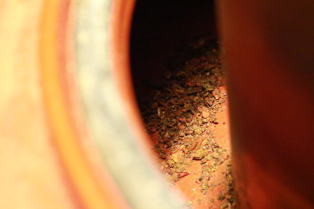 サンエム養蚕用石油ストーブのエース型のタンクの錆