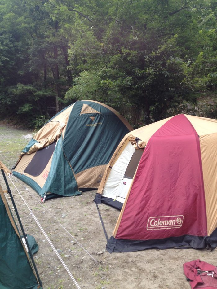 藤野キャンプ場サイレントリバーでキャンプ
