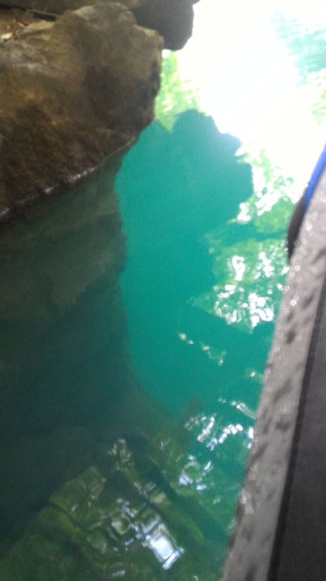 群馬県の四万湖でカヤック。コバルトブルーがとても綺麗！、深さも相当