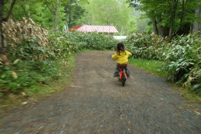 菅沼キャンプ村を自転車で散策