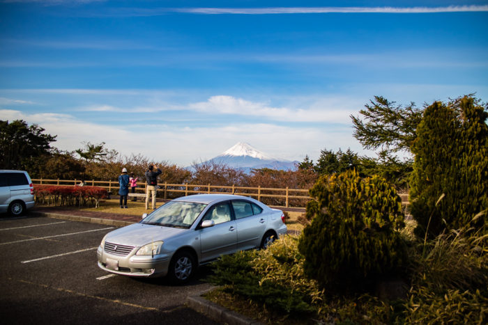 だるま山高原キャンプ場からの富士山の眺め