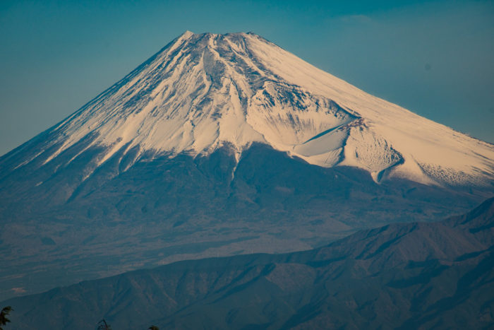 だるま山高原キャンプ場からの富士山の眺望