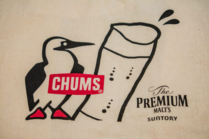 ザ・プレミアム・モルツ×チャムスのコラボキャンペーン限定マルシェバッグのロゴ