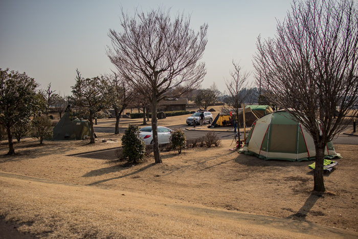 蔓巻公園キャンプ場のサイト風景