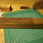 革砥の作成の革を貼り付け