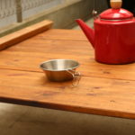 囲炉裏テーブルをローテーブルとして組み立てる