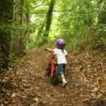 芹沢公園で自転車でクロスカントリー