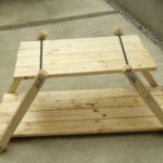 キャンプ用♬ アイアンウッドテーブルの進捗状況