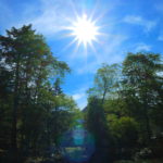 菅沼キャンプ村の朝日