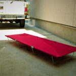 Qualz(クオルツ)のキャンパーズベッドⅡのレッドの組み立て後
