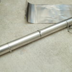 薪ストーブのチョッパープロト用の巻き巻き煙突を組み立てる