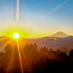 秦野の「菜の花台」の初日の出