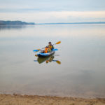 涸沼でインフレータブルカヤックを楽しむ