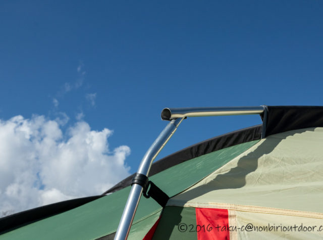 ノースイーグルオクタゴンのポールが折れた