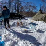 生ハムと雪中キャンプとおっさんｗ 五光牧場オートキャンプ場で雪中キャンプ～前編～