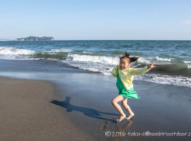 2019年のこどもの日の辻堂海岸の風景