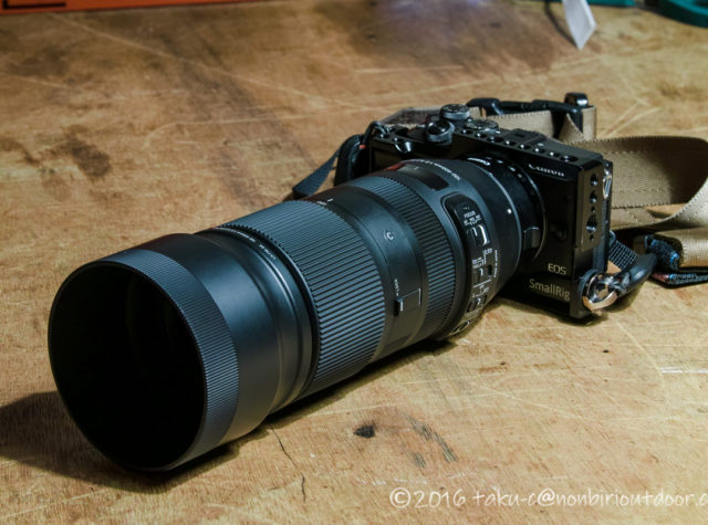 SIGMA 望遠ズームレンズ Contemporary 100-400mm F5-6.3をEOS M6に付ける