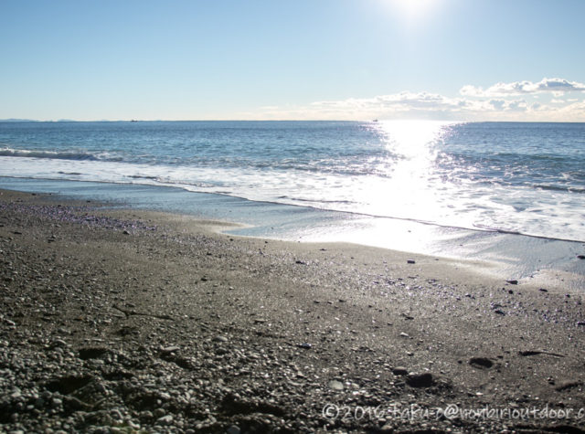 大晦日の国府津海岸でのショアジギング