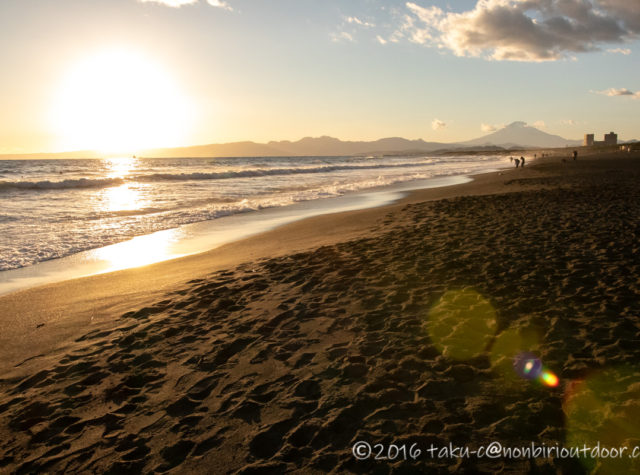 2021年の辻堂海岸の初日の入り