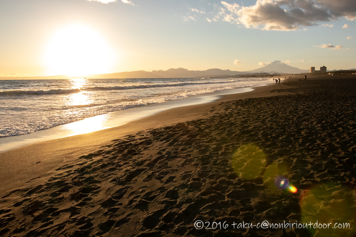 2021年の辻堂海岸の初日の入り