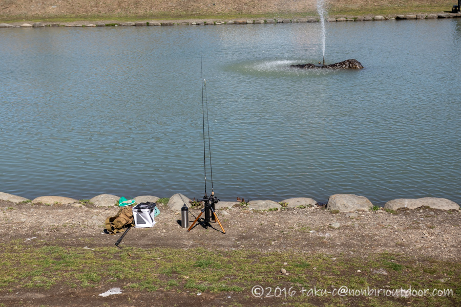 フィッシングフィールド中津川での3月上旬のお昼の釣り