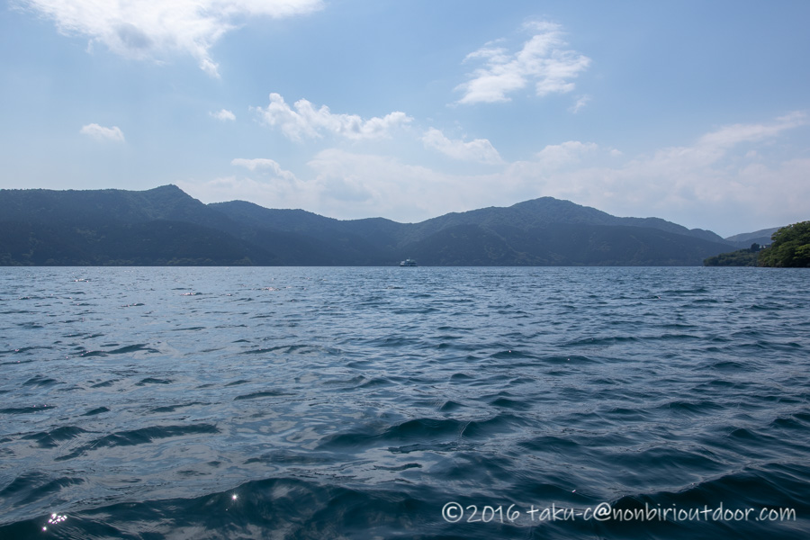 2021年6月9日の芦ノ湖でのレイクジギングは風が強かった