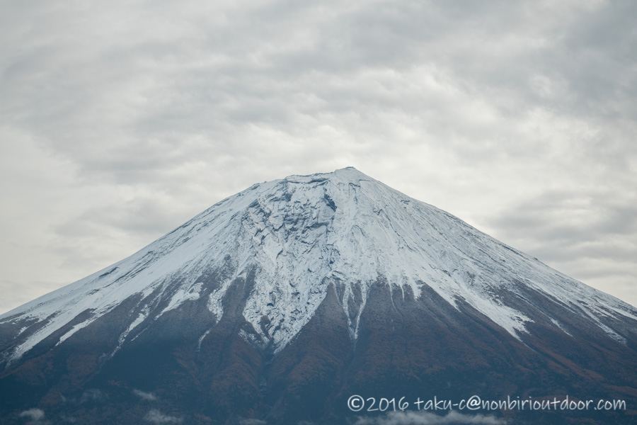 富士山山頂を望遠レンズで撮る