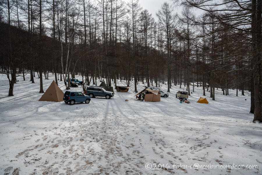五光牧場オートキャンプ場でおっさん雪中キャンプ