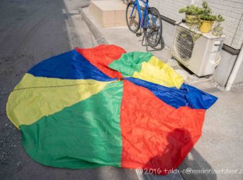 パラバルーンでシーアンカーを作る